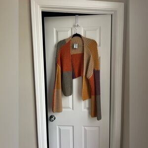 SHEIN Multicolor Patchwork Cardigan